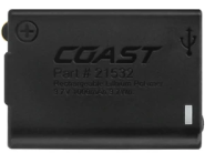 Coast ZX350 Zithion batterij Li-po 3,7V 1000mAh USB RL10 FL Series HL45 PM210 PM450/450R