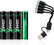 Coast Zithion-X Li-Ion AAA oplaadbaar 1,5V 750mAh USB-C blister 4
