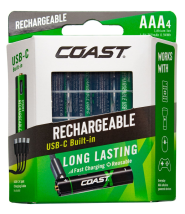 Coast Zithion-X Li-Ion AAA oplaadbaar 1,5V 750mAh USB-C blister 4