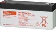 Cellpower CP3.2-6 6V-3,2Ah L134 B35 H67mm, Faston 4,8mm
