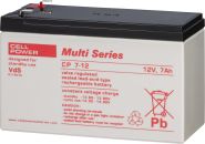 Cellpower CP7-12 12V-7Ah VdS L151 B65 H102mm, Faston 4,8mm