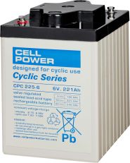 Cellpower CPC225-6 6V-225Ah L243 B187 H276mm, M8