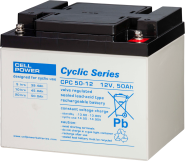 Cellpower CPC50-12 12V-50Ah L198 B166 H171mm, M6