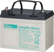 Cellpower CPL33-12 12V-33Ah L196 B132 H160mm, M6