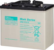 Cellpower CPW270-12 12V-55Ah L228 B139 H207mm, M6