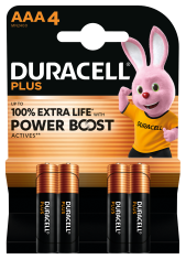 Duracell Power Boost Alkaline 1,5V LR03 AAA Blister 4