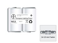 ELP NiCd pack 2 HT D 2,4V 4Ah E-light SBS FN 2x4,8