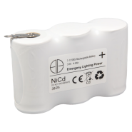 ELP NiCd pack 3 HT D 3,6V 4Ah E-light SBS FN 2x4,8