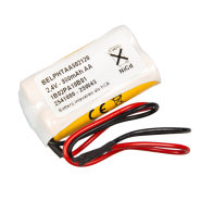 ELP NiCd pack 2 AA 2,4V 700mAh E-light SBS Draad