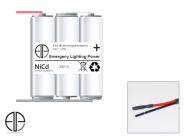 ELP NiMH pack 3 HT AA 3,6V 1,2Ah E-light SBS draad