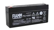 Fiamm FG10301 3,0Ah 6V VdS L134 B33 H60, Faston 4,8mm