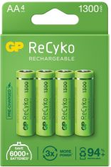 GP ReCyko+ NiMH 1,2V 1300mAh AA Blister 4