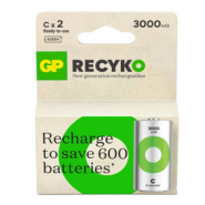 GP ReCyko+ NiMH  1,2V C 3000mAh carton Blister 2