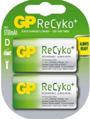 GP ReCyko+ NiMH 1,2V D 5700mAh carton Blister 2