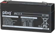 PBQ 1.2-6  6V-1,2Ah L97 B24 H58mm, Faston 4,8mm