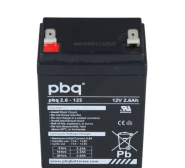 PBQ 2.6-12S 12V-2,6Ah V-0, UL L70 B48 H102,4mm, Faston 6,3mm