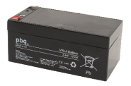 PBQ 3.4-12 12V-3,4Ah L134 B67 H67mm, Faston 4,8mm