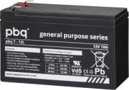 PBQ 7-12 L 12V-7Ah VdS V-0 L151 B65 H102mm, Faston 6,3mm