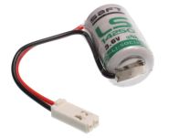 Saft Lithium batt 3,6V LS14250CFG 1/2AA conn.