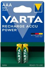 Varta Recharge Accu Power NiMH 800mAh AAA Blister 2