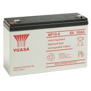 Yuasa NP10-6 6V 10Ah VdS L151 B50 H97,5mm, Faston 4,7mm