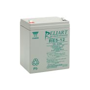 Yuasa RE5-12L-FR 12V 5Ah  L90 B70 H106mm, Faston 4,7mm