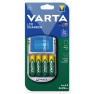 Varta LCD Charger incl. 4 x AA 2600mAh + 12V + USB
