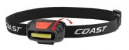 Coast FL13R rechargeable headlamp red and white light inc.2xLi-ion